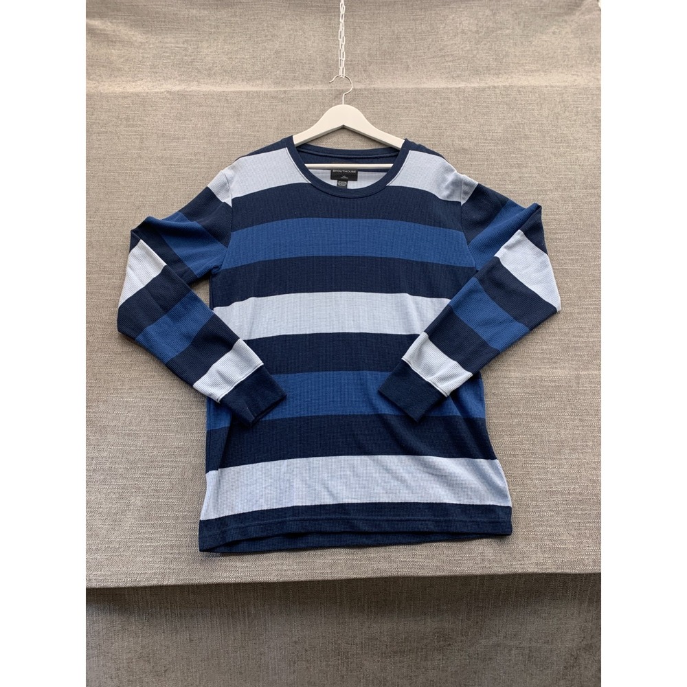 Shouthouse Sweater Men XL Multi Striped Knitwear Classic Crew Neck Long Sleeve